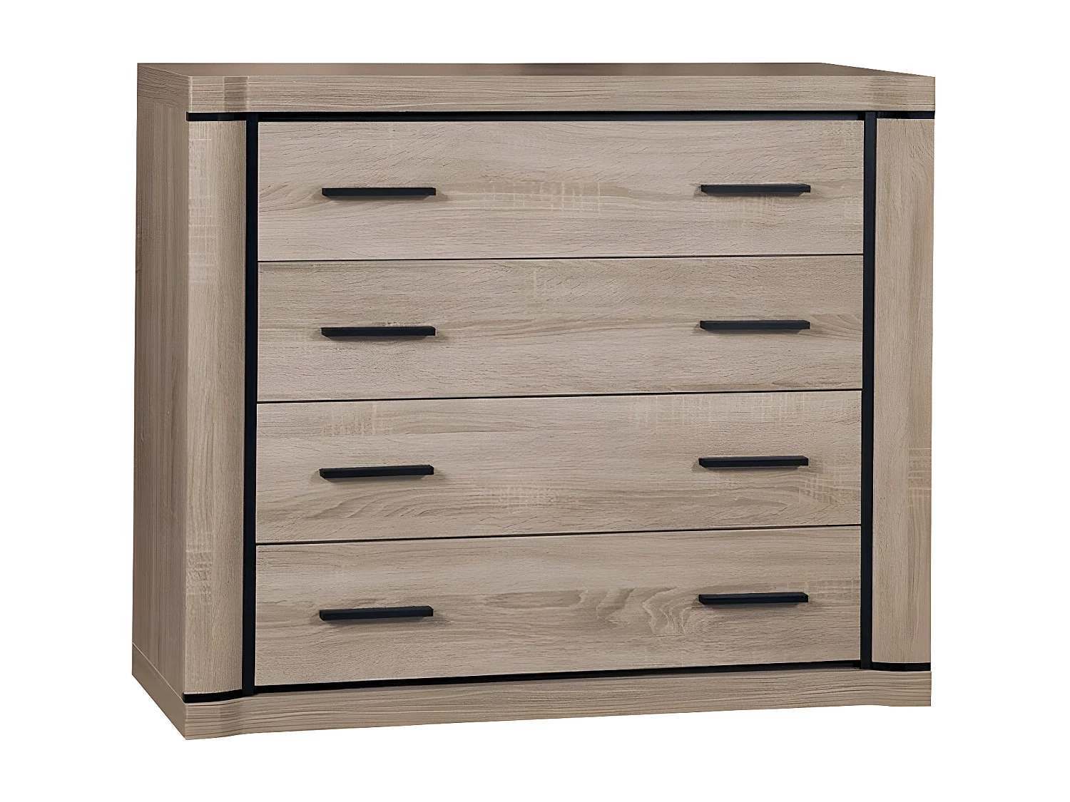 Cómoda Lorelie 101, Com gavetas, Número de gavetas: 4, 9x11x4cm