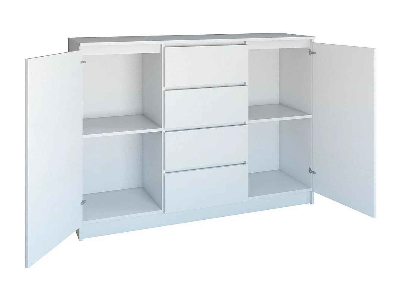 Cómoda Mandeville 108, Com gavetas e portas, Número de gavetas: 4