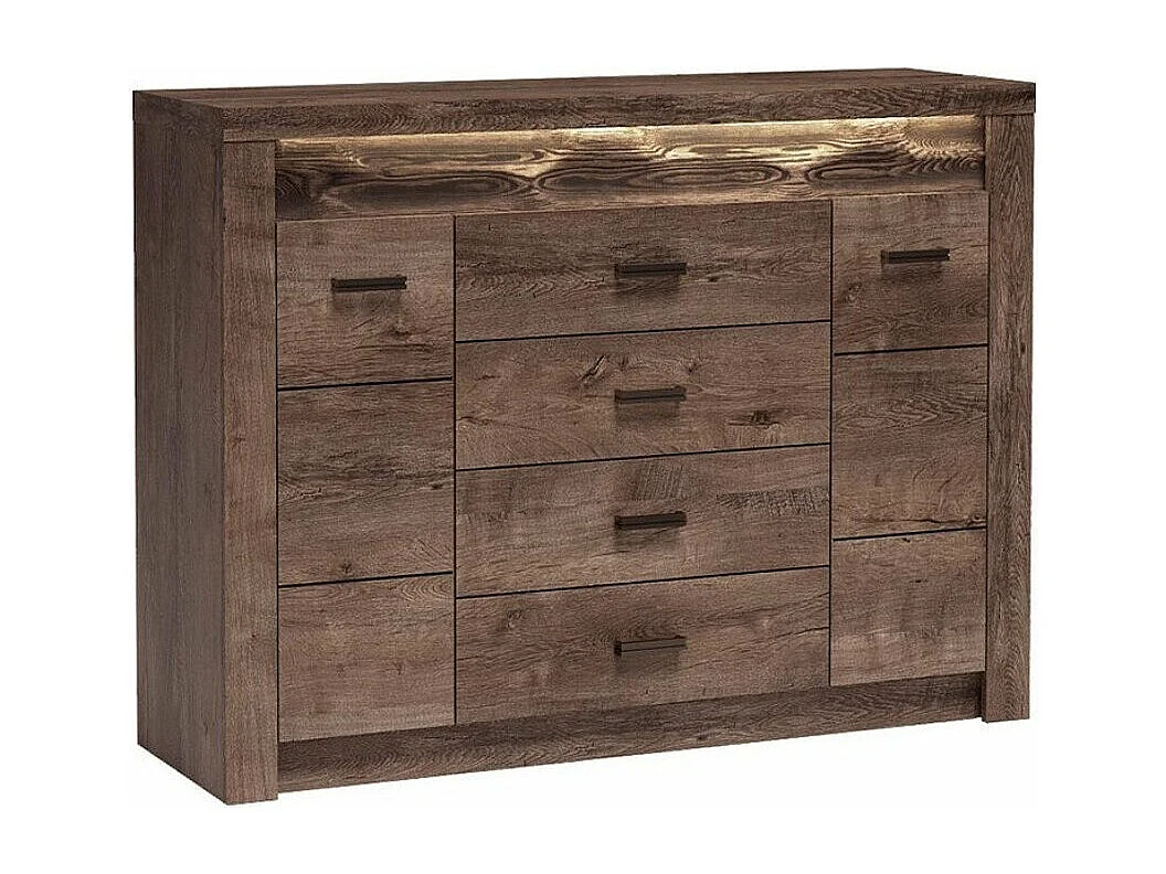 Cómoda Serfeno 104, Com gavetas e portas, Número de gavetas: 4