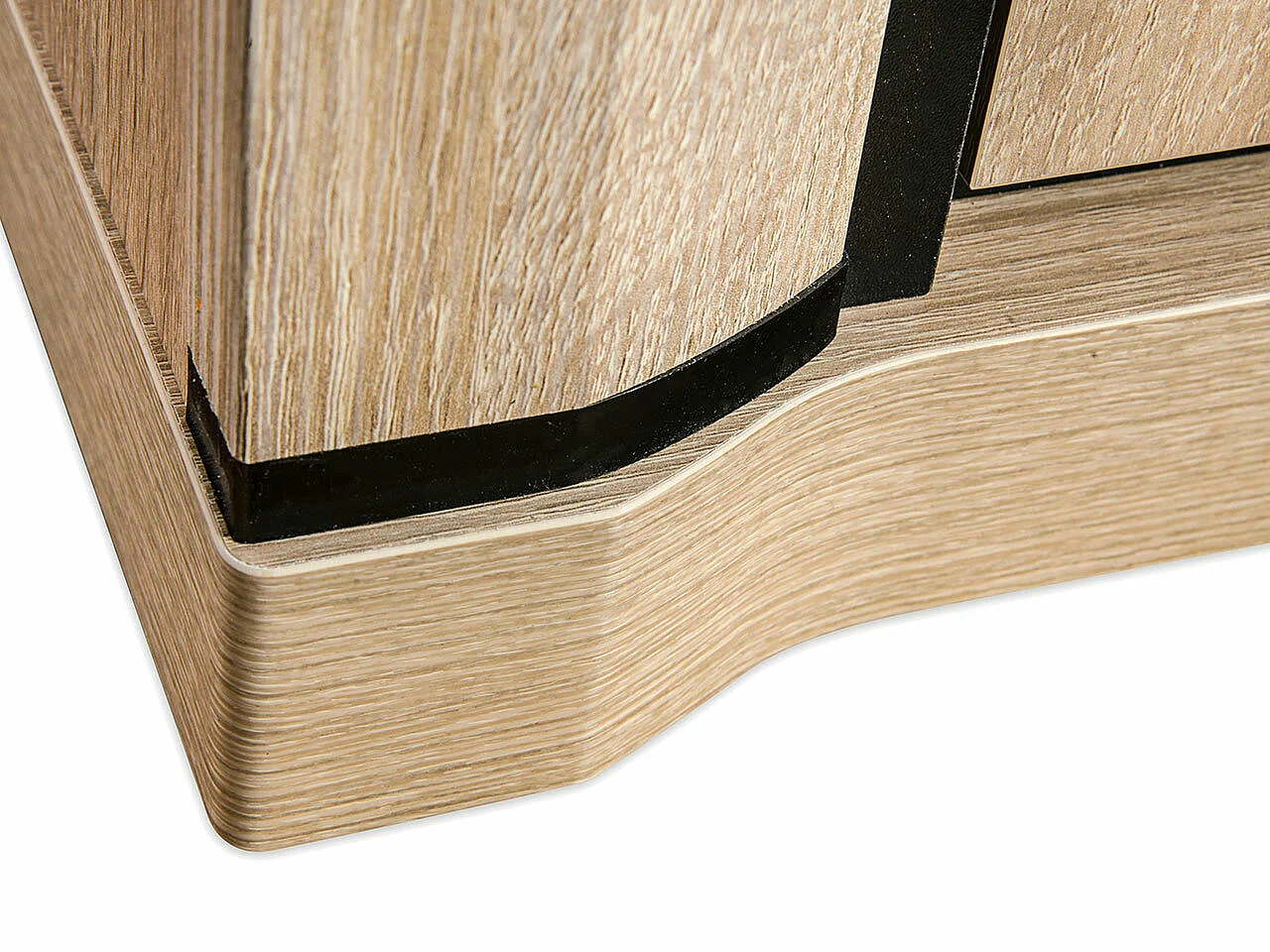 Cómoda Lorelie 102, Roble Sonoma, Con cajones y puertas, Número de cajones: 4, 91x117cm