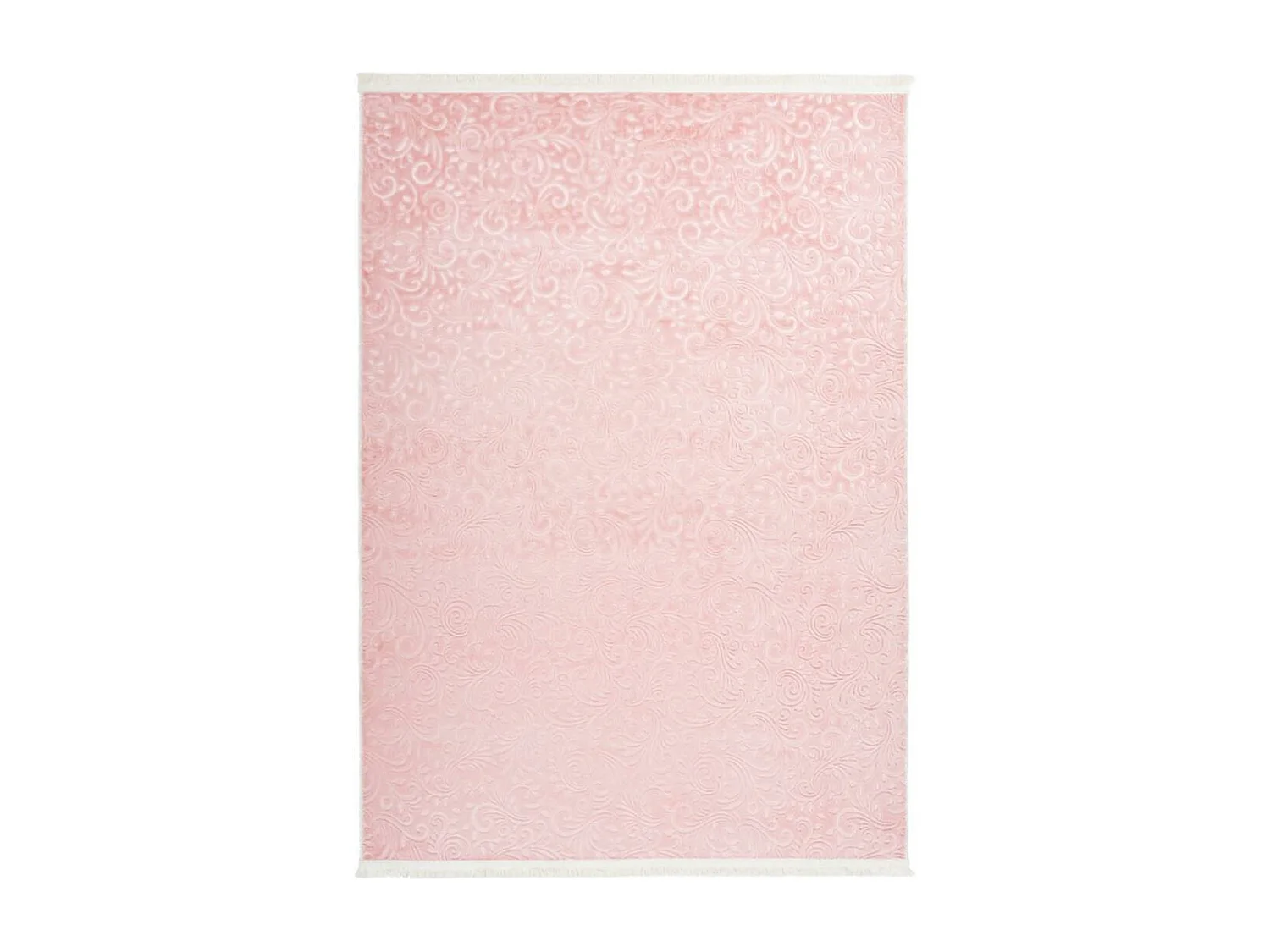 tapis couloir Lavable 30° 80x280 rose pastel PERILLO