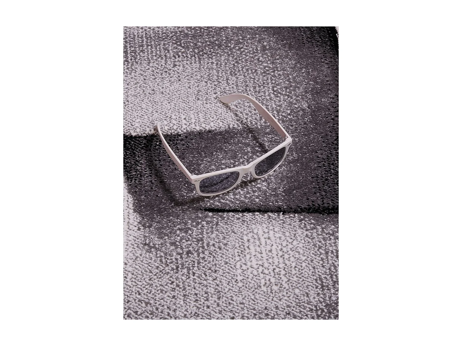 tapis entrée 60x110 tissé turquoise rectangle motif géométrique TRIANGULA