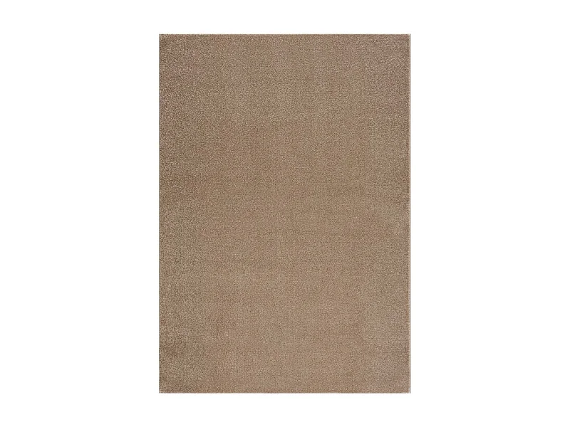 tapis entrée 60x110 tissé beige rectangle motif uni NOSSA