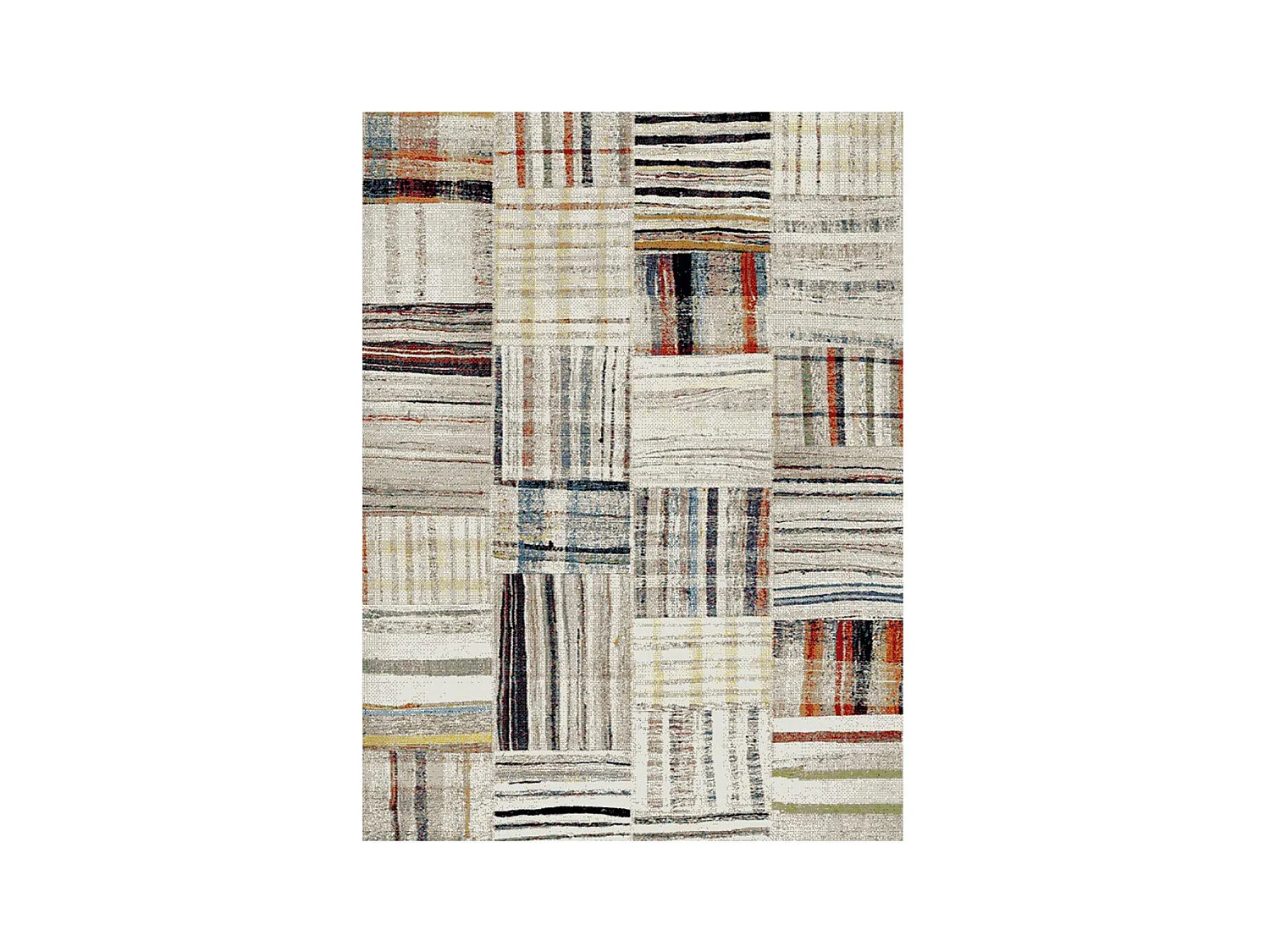 Tapis salon 120x170 cm Rectangulaire MOROCCO 831-72 Beige Salon adapté au chauffage par le sol