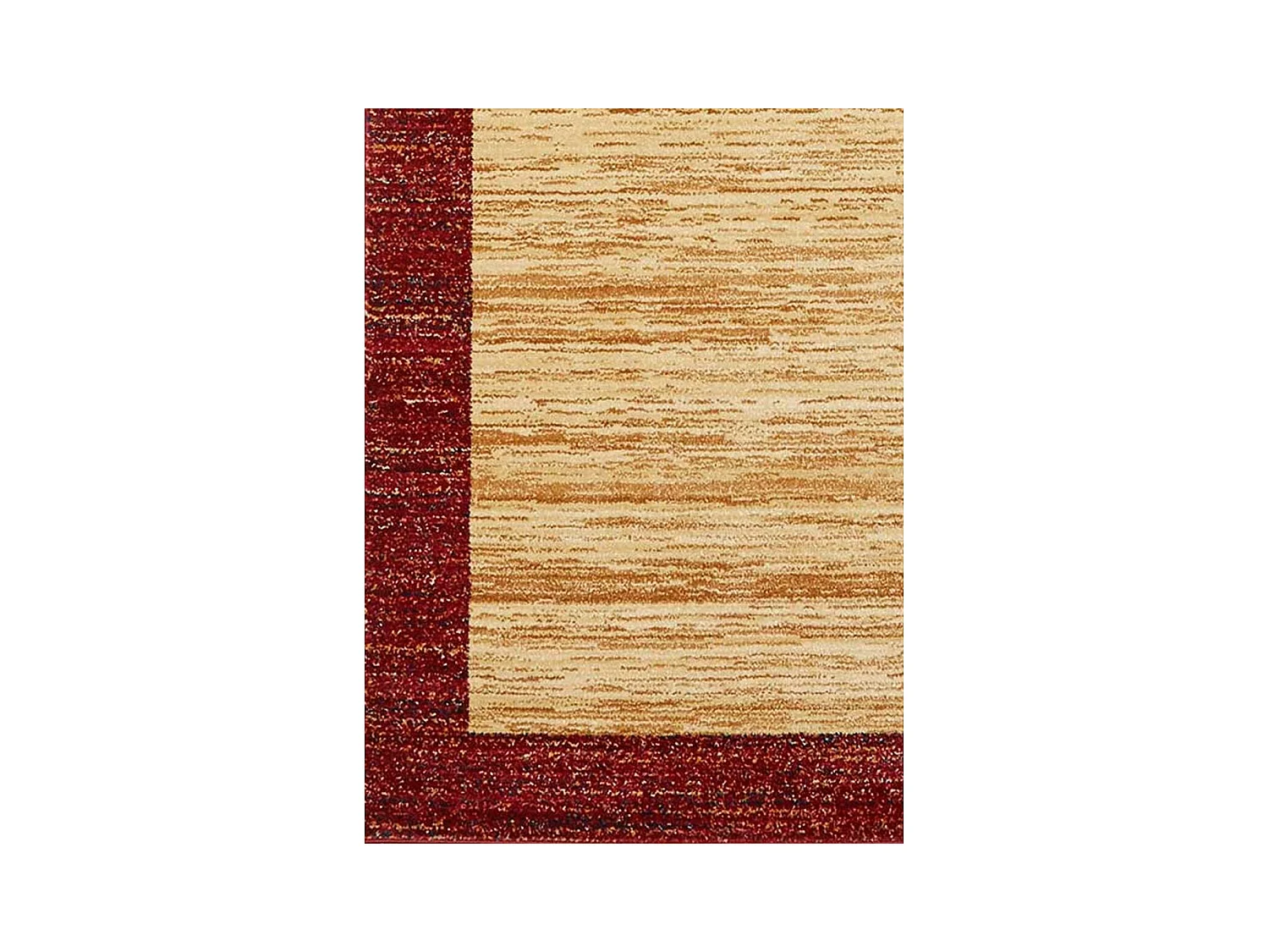 tapis chambre 100x150 tissé beige rectangle motif simple CHOBAY 2