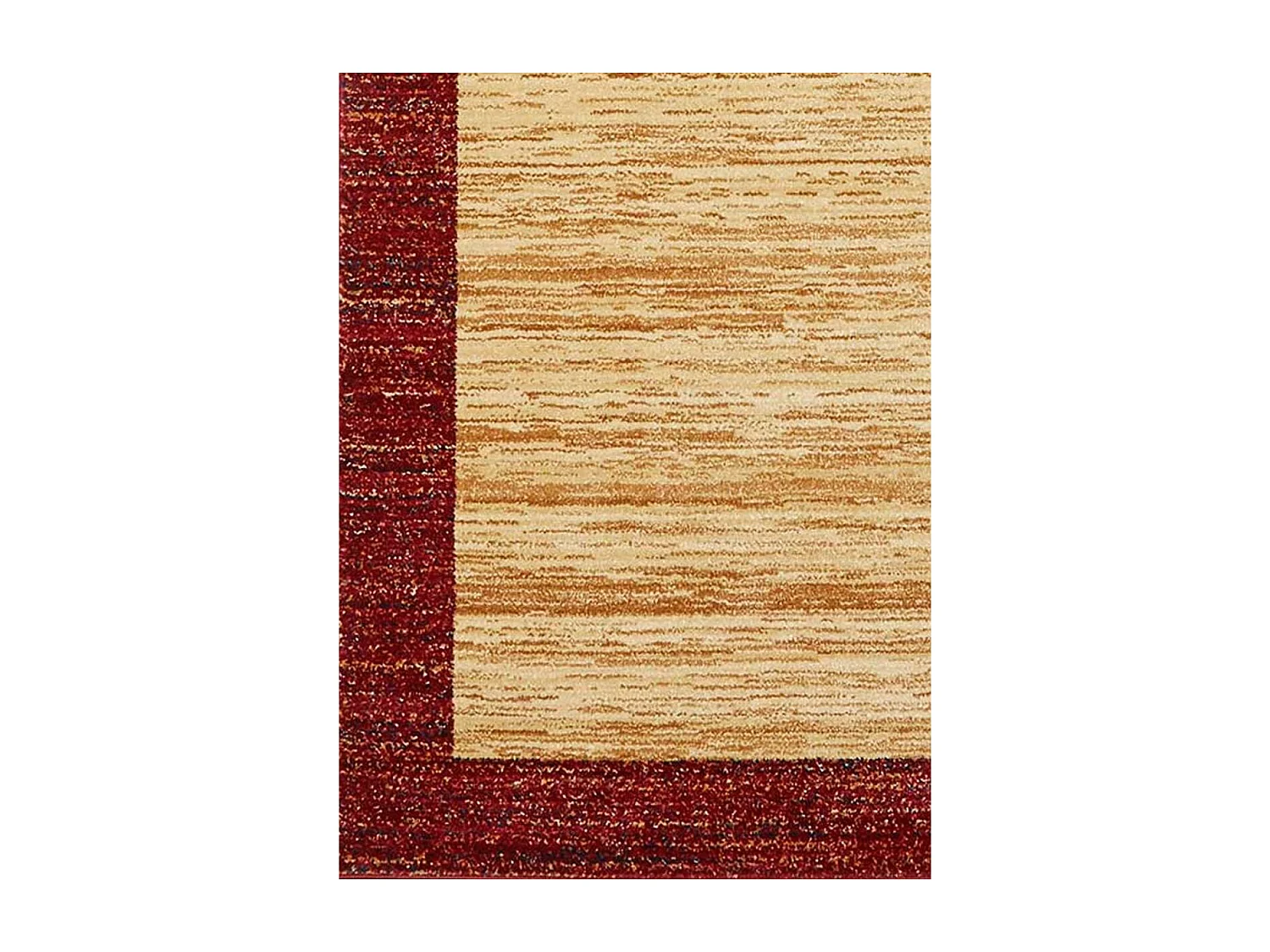 tapis chambre 100x150 tissé beige rectangle motif simple CHOBAY 2