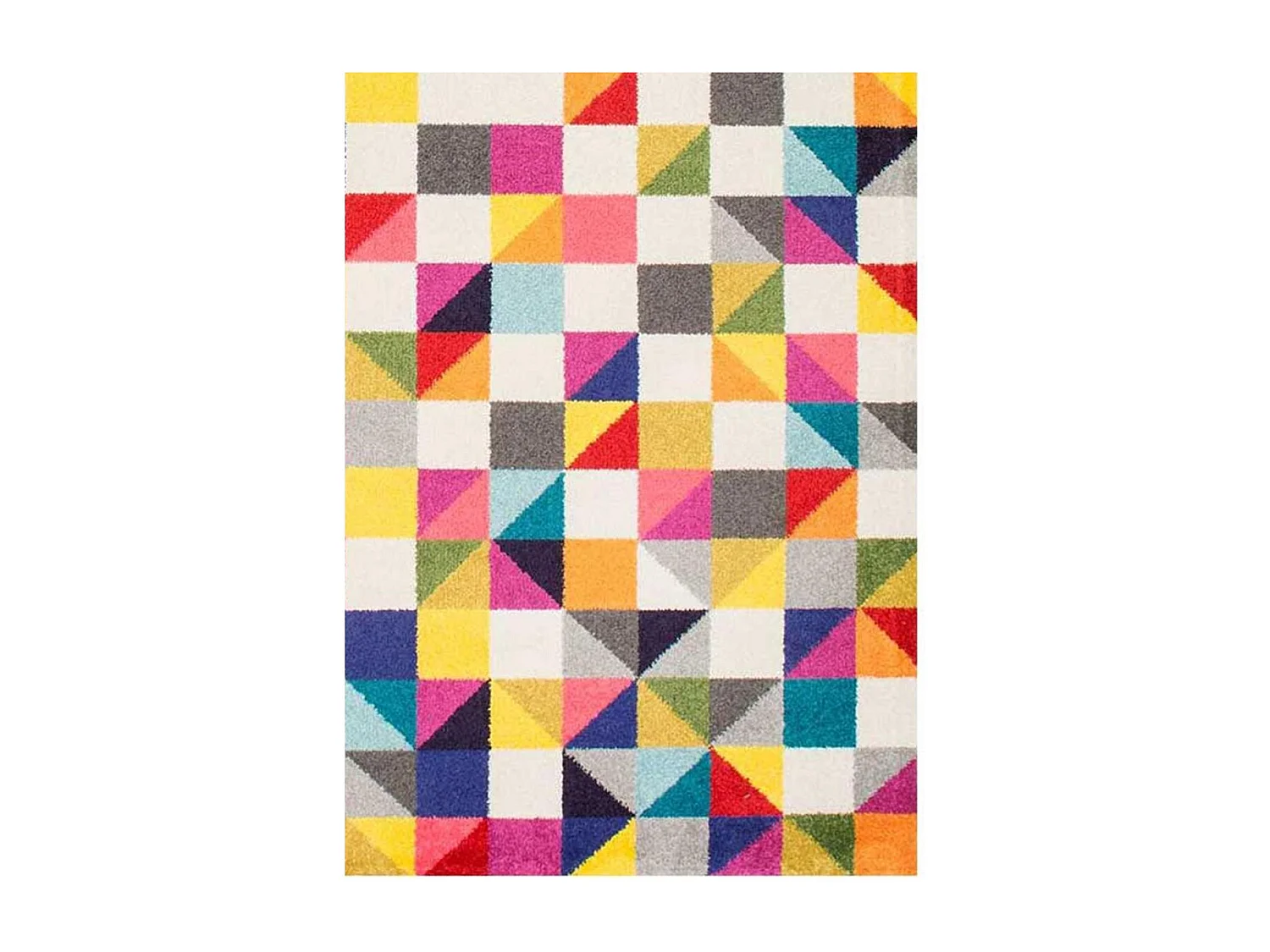 tappeto da ingresso 60x110 tessuto rettangolare multicolore disegno geometrico BOUTIK