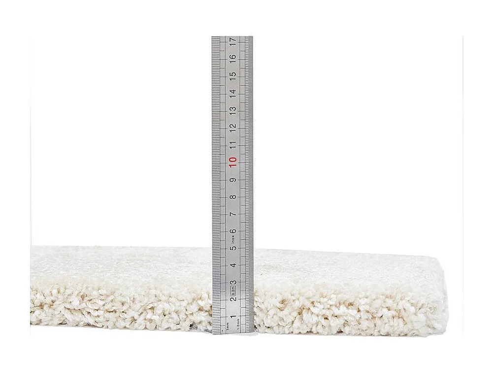 tapis entrée 70x140 tissé blanc cassé rectangle motif uni EPAISSIA +