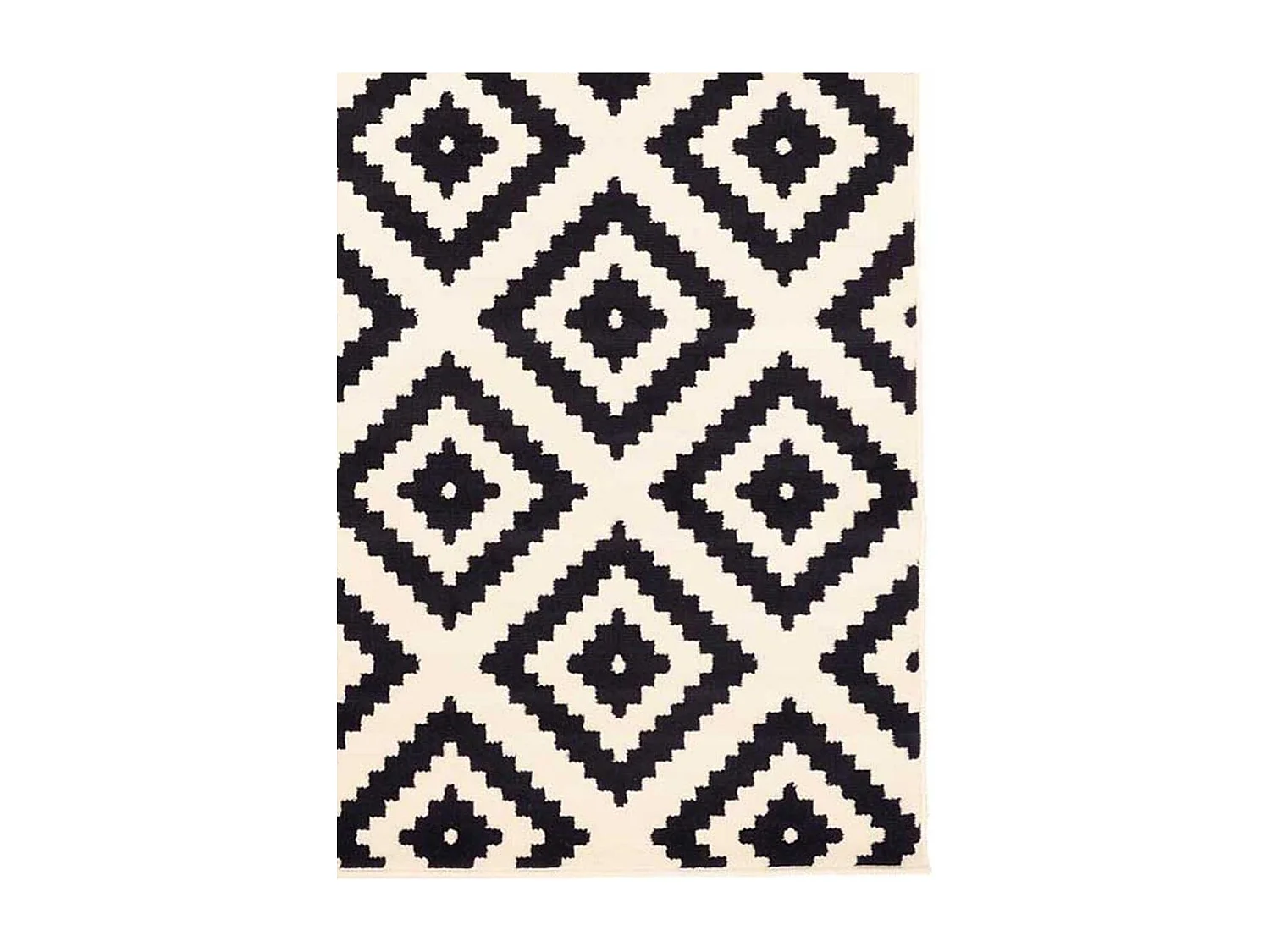 tapis chambre 80x150 tissé crème rectangle motif scandinave ORMA