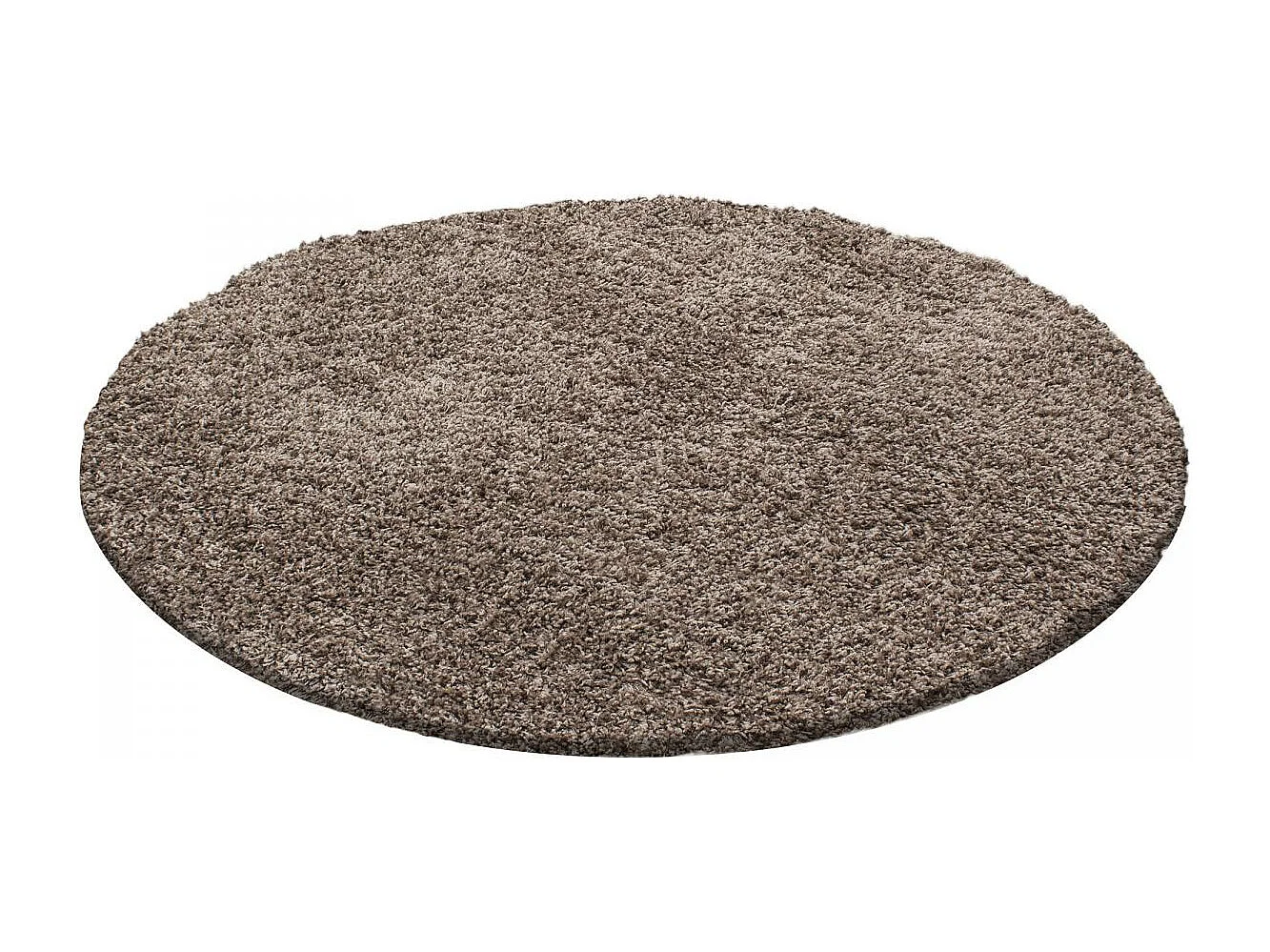 Tapis poils longs shaggy 80x250 rectangle tissé mocca motif uni UNI L