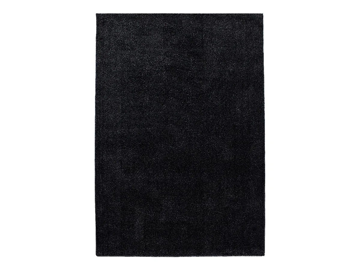 tapis grand salon 280x370 tissé anthracite rectangle motif uni SOULA