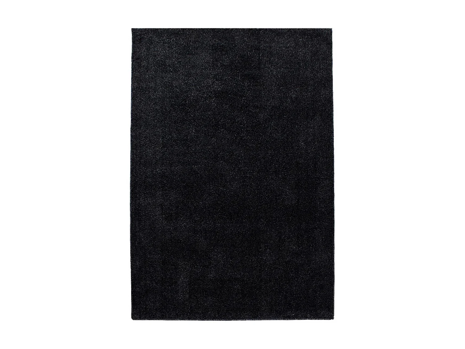 tapis grand salon 280x370 tissé anthracite rectangle motif uni SOULA