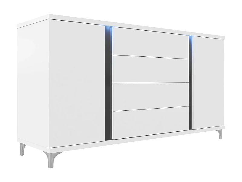 Cómoda Livseri 103, Com gavetas e portas, Número de gavetas: 4