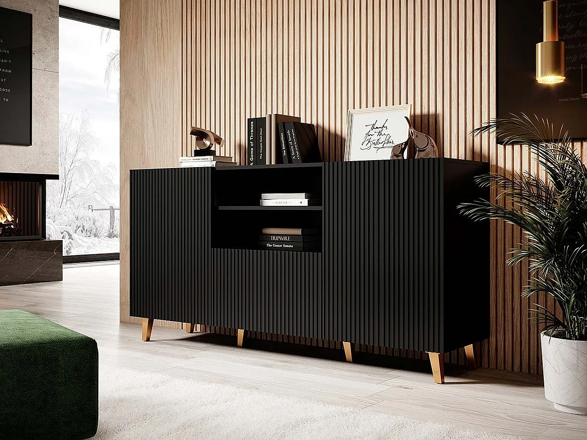 Cómoda Levmari 100, Com gavetas e portas, Número de gavetas: 1