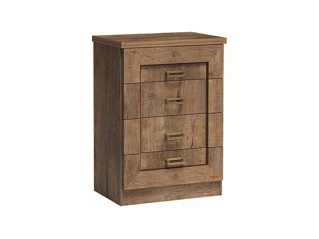 Commode Lircava 103, Chêne de Lefkas, Avec tiroirs, Nombre de tiroirs: 4, 90x64x44cm