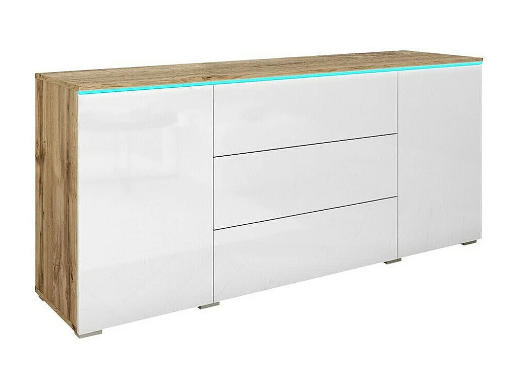 Cómoda Sarasota 142, Com gavetas e portas, Número de gavetas: 3