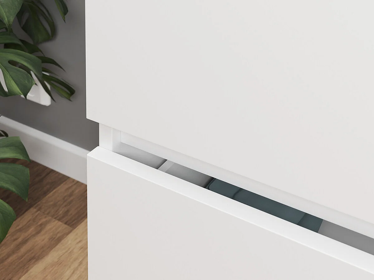 Cassettiera Comfivo 159, Bianco, Con cassetti, Numero di cassetti: 3.00, 77x70x40cm