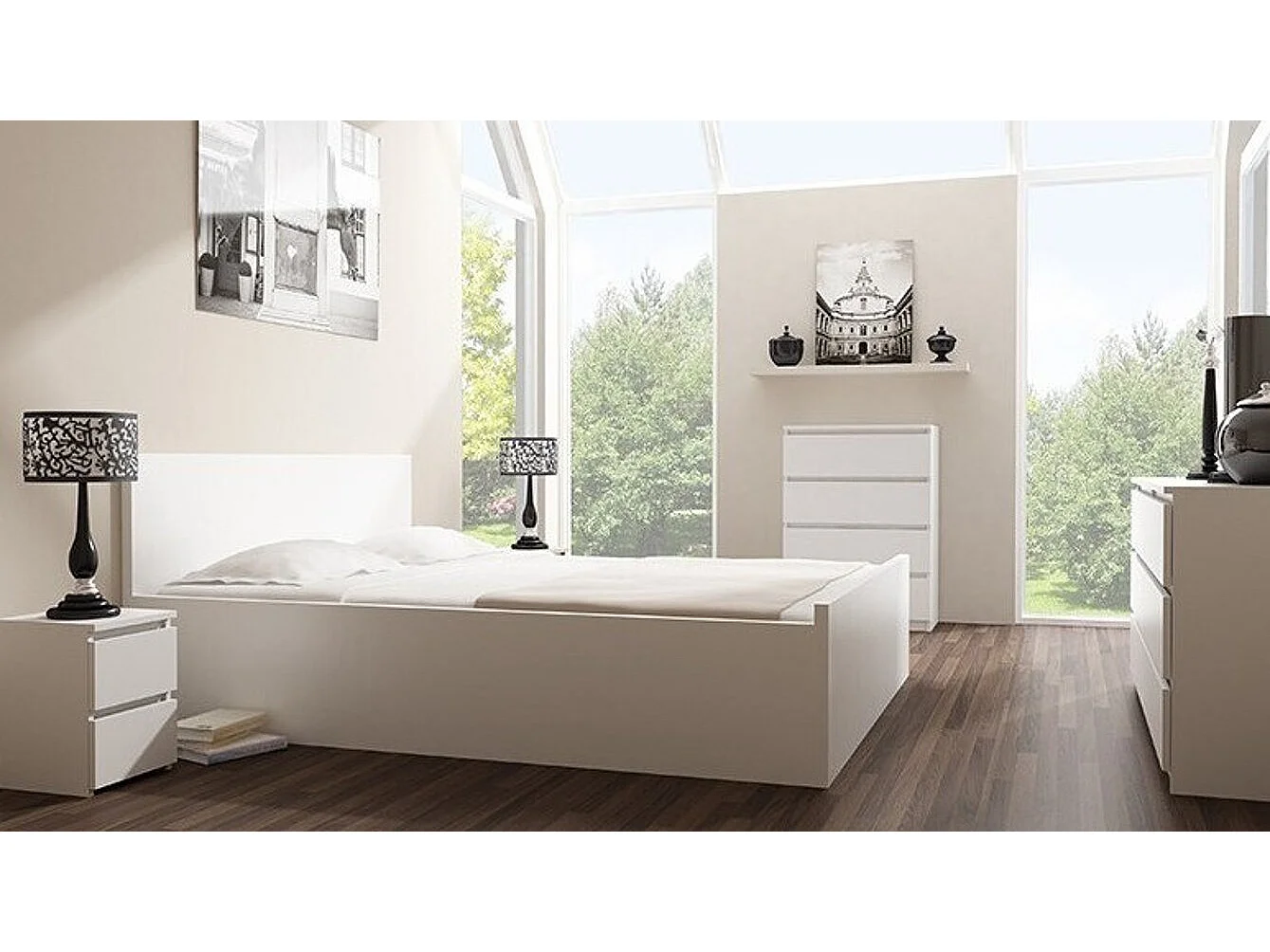 Cassettiera Comfivo 159, Bianco, Con cassetti, Numero di cassetti: 3.00, 77x70x40cm