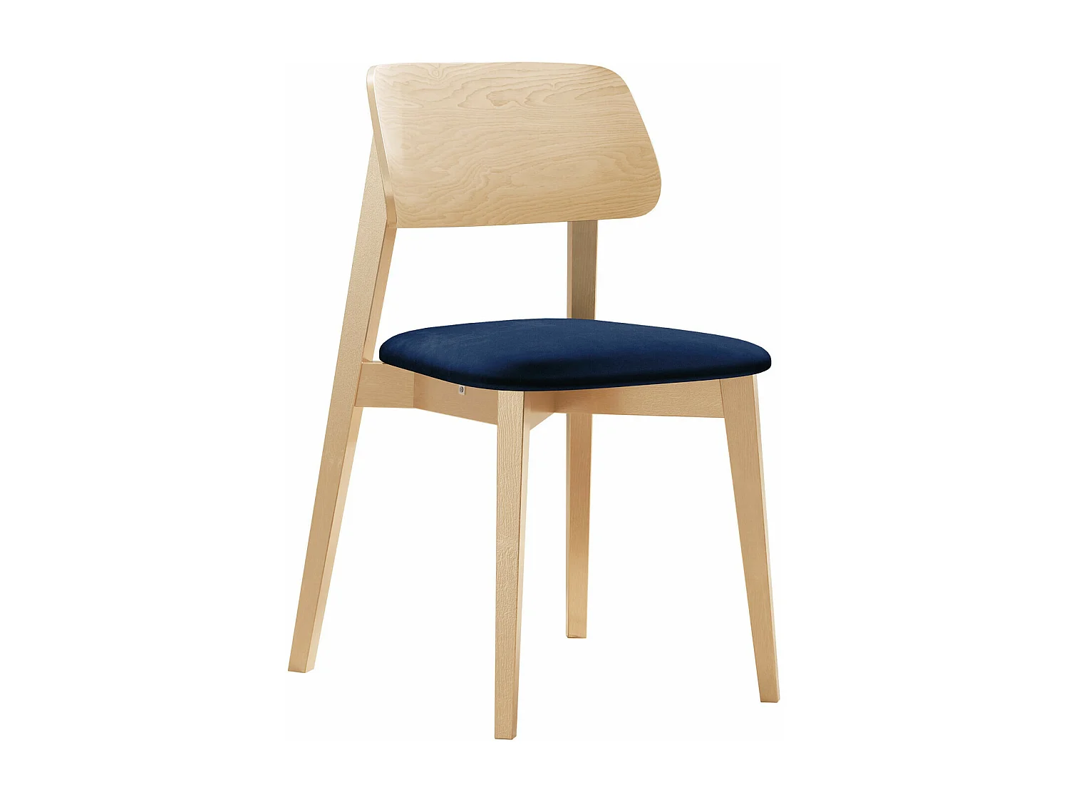 Silla Dearborn 101, 80x46x49cm, Tapiz, De madera, Madera