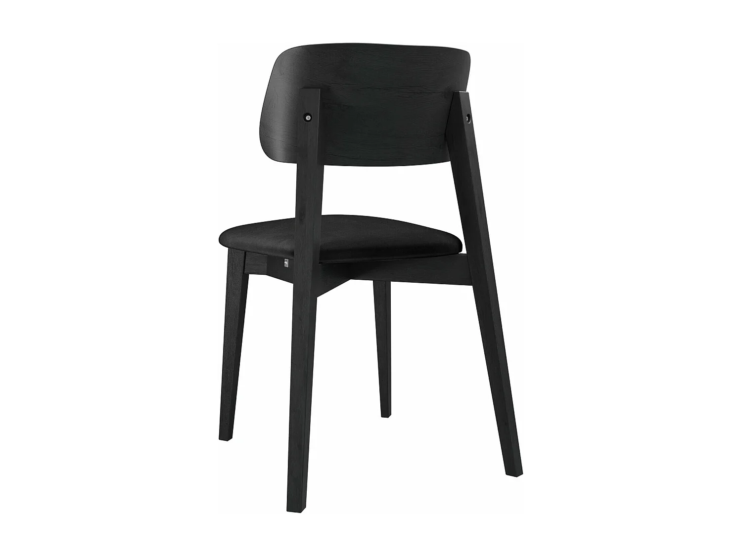 Chaise Dearborn 100, 80x46x49cm, Tapisserie, En bois, Bois