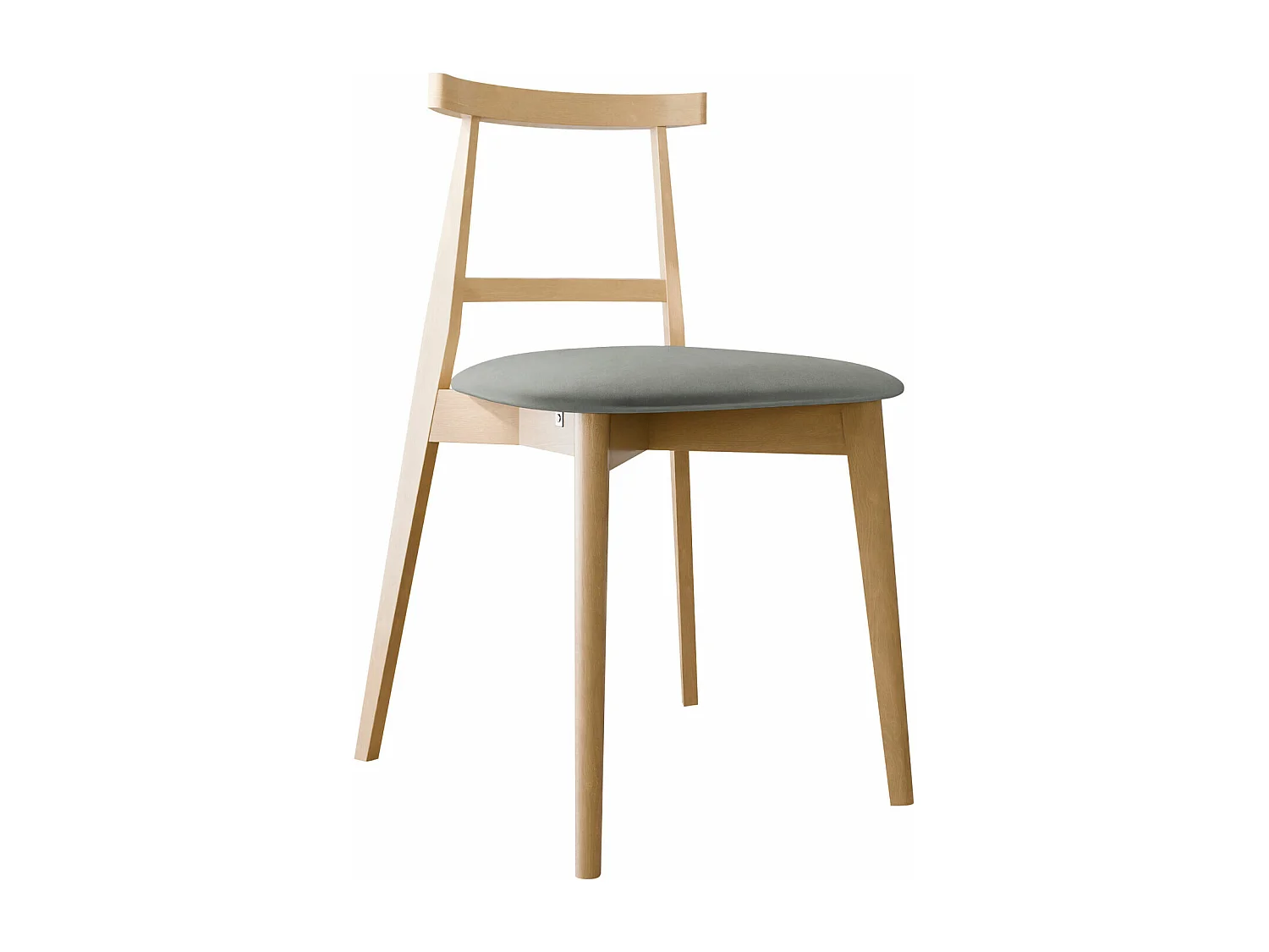 Silla Dearborn 104, 75x48x54cm, Tapiz, De madera, Madera