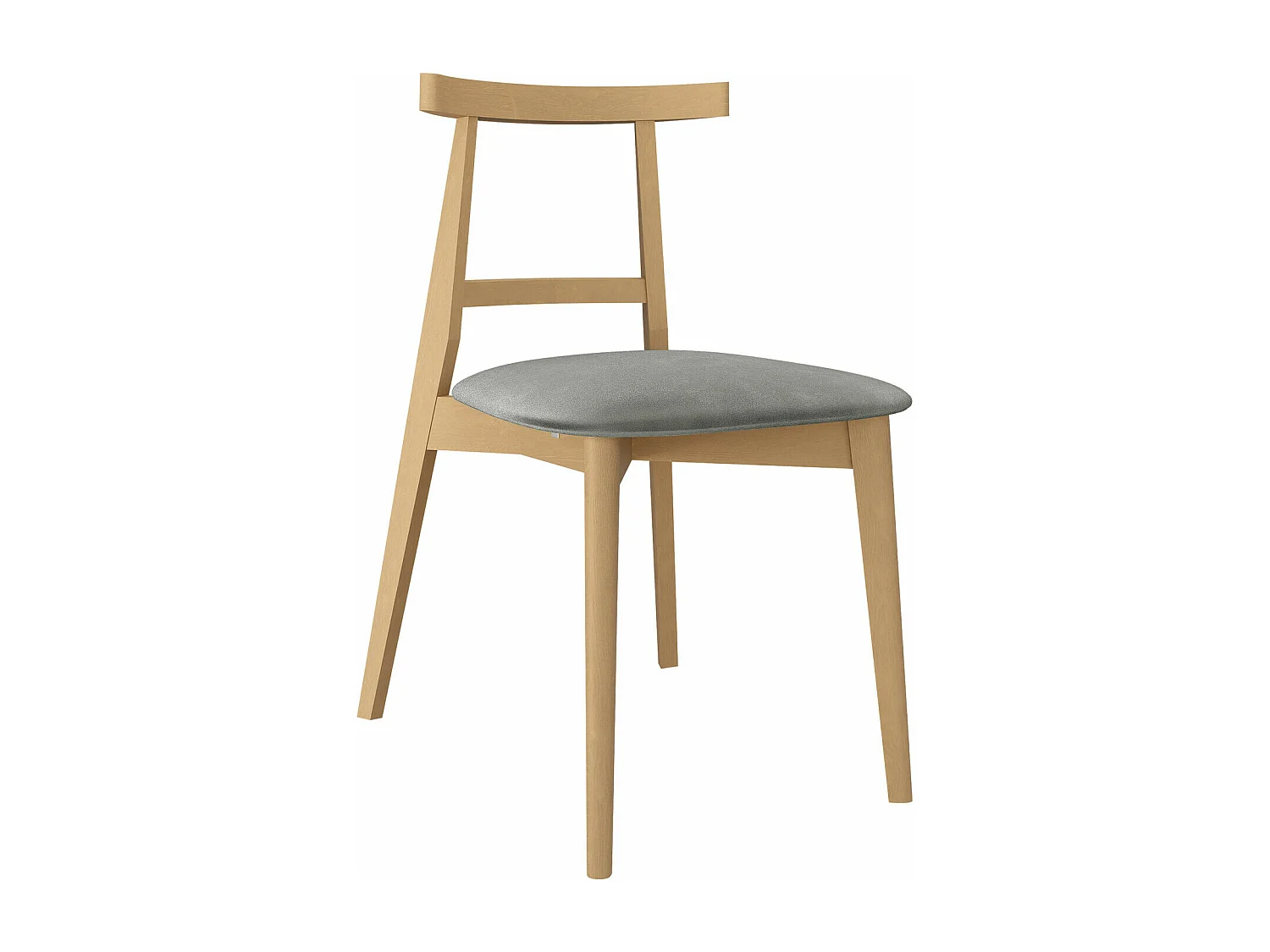 Silla Dearborn 104, 75x48x54cm, Tapiz, De madera, Madera