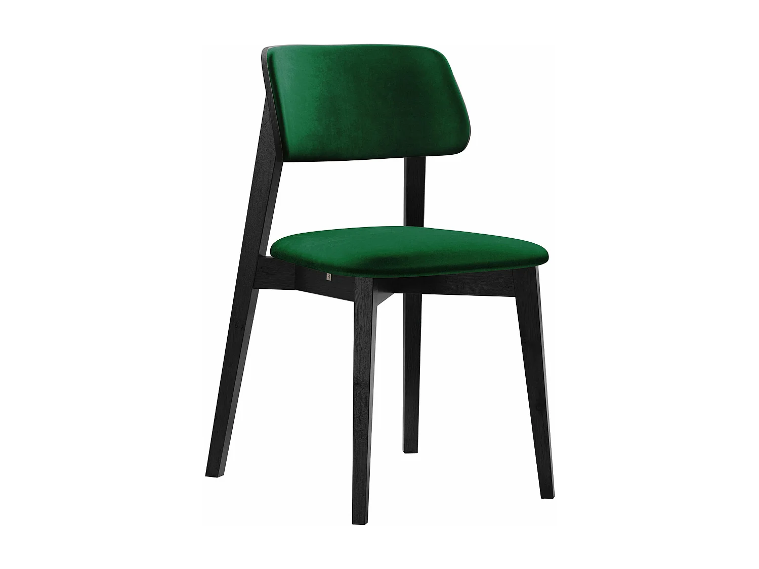 Chaise Dearborn 100, 80x46x49cm, Tapisserie, En bois, Bois