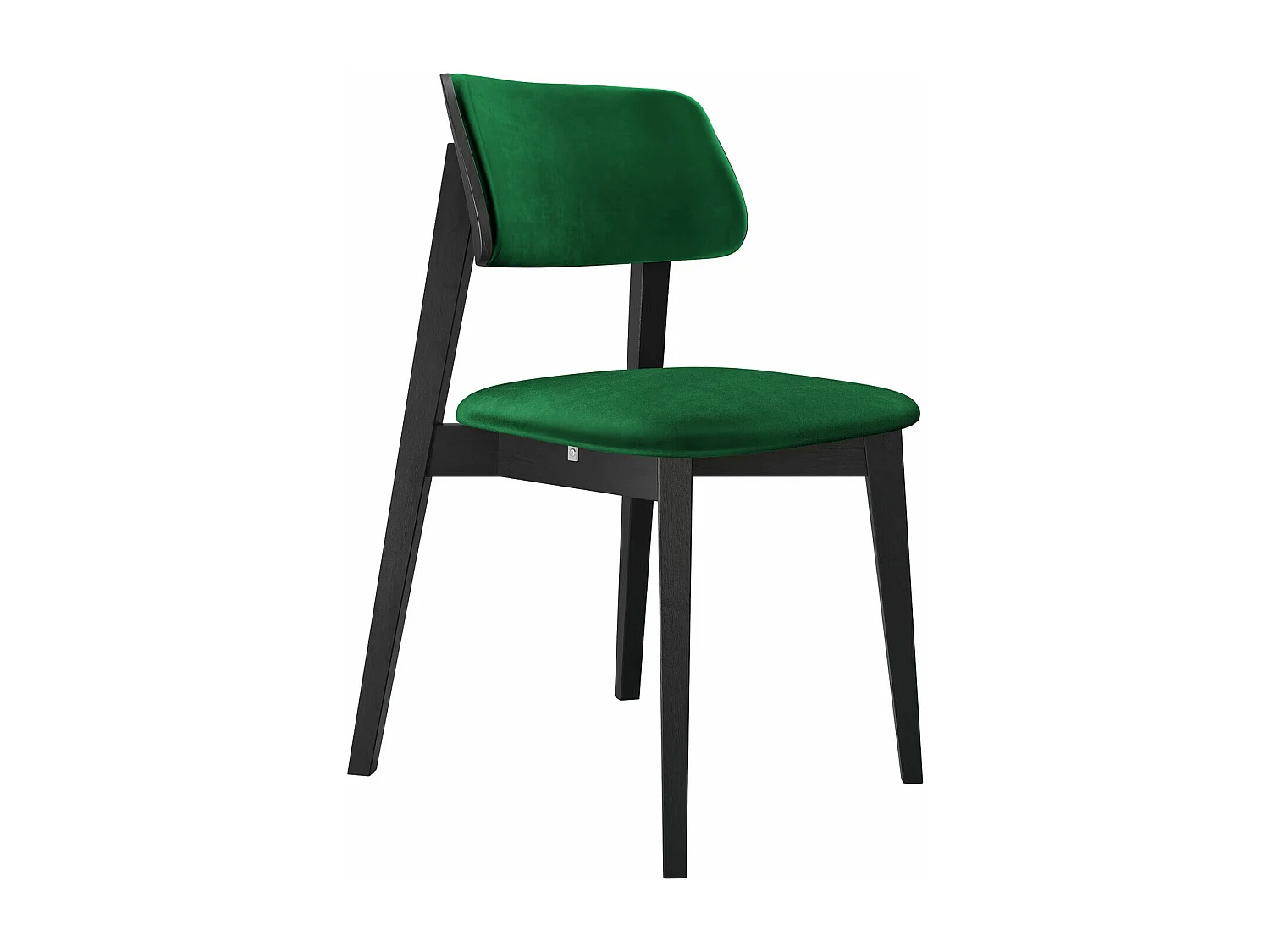 Chaise Dearborn 100, 80x46x49cm, Tapisserie, En bois, Bois