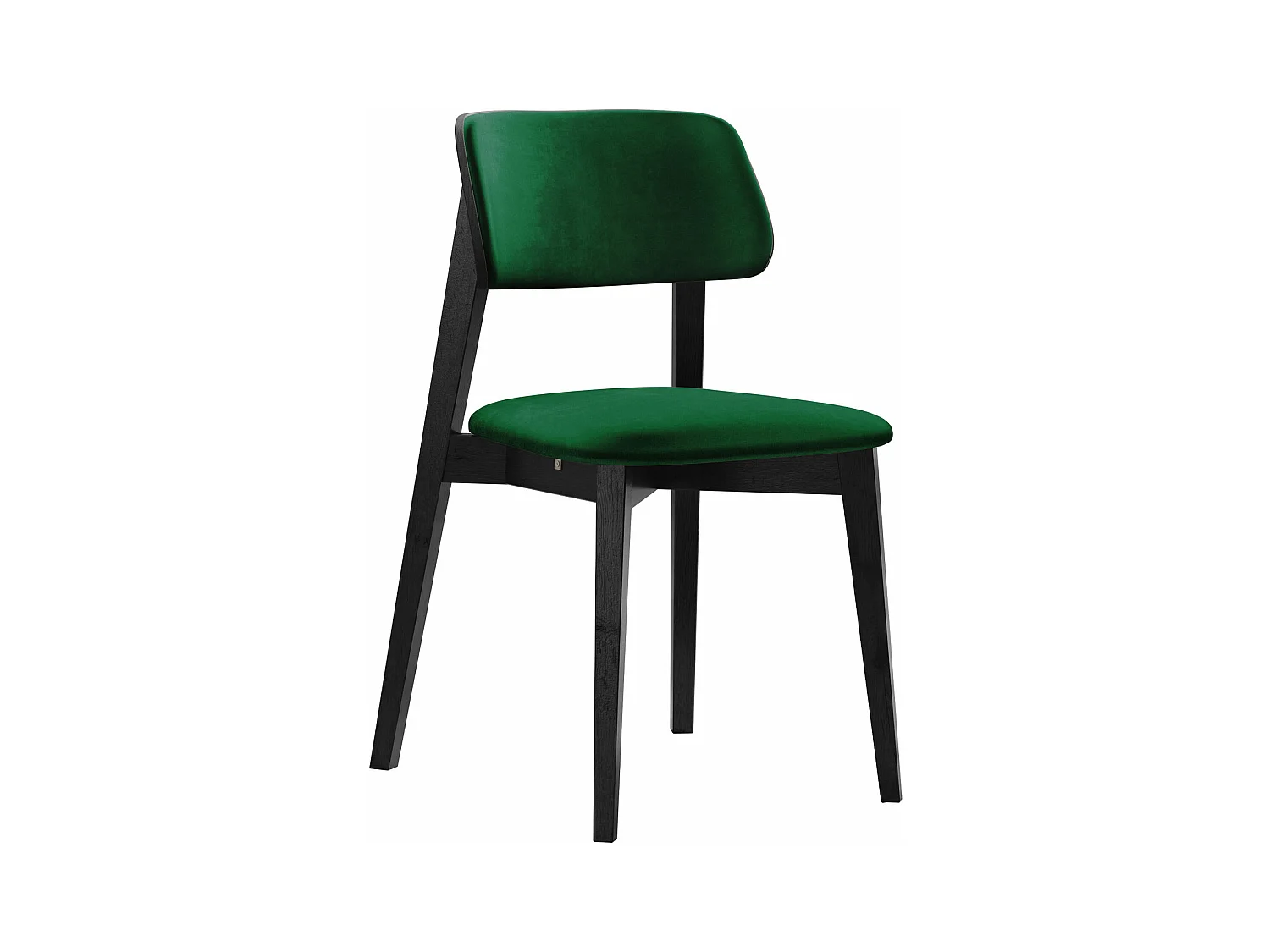 Chaise Dearborn 100, 80x46x49cm, Tapisserie, En bois, Bois