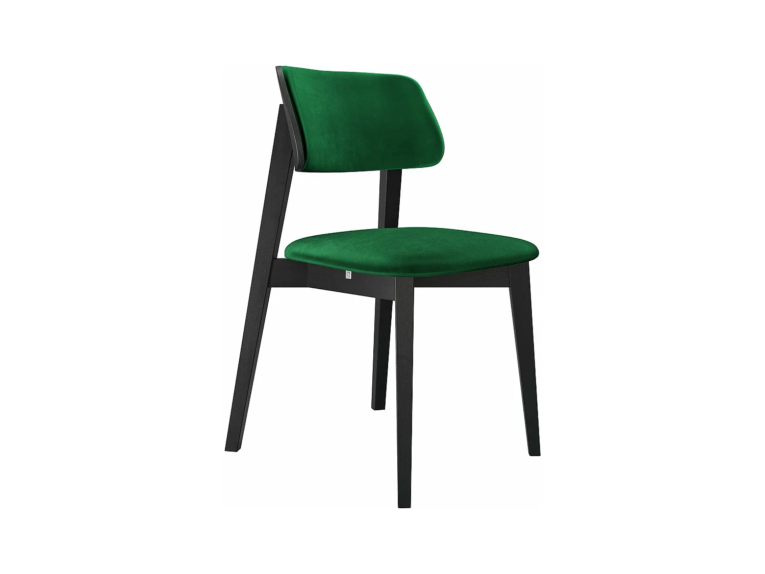Chaise Dearborn 100, 80x46x49cm, Tapisserie, En bois, Bois