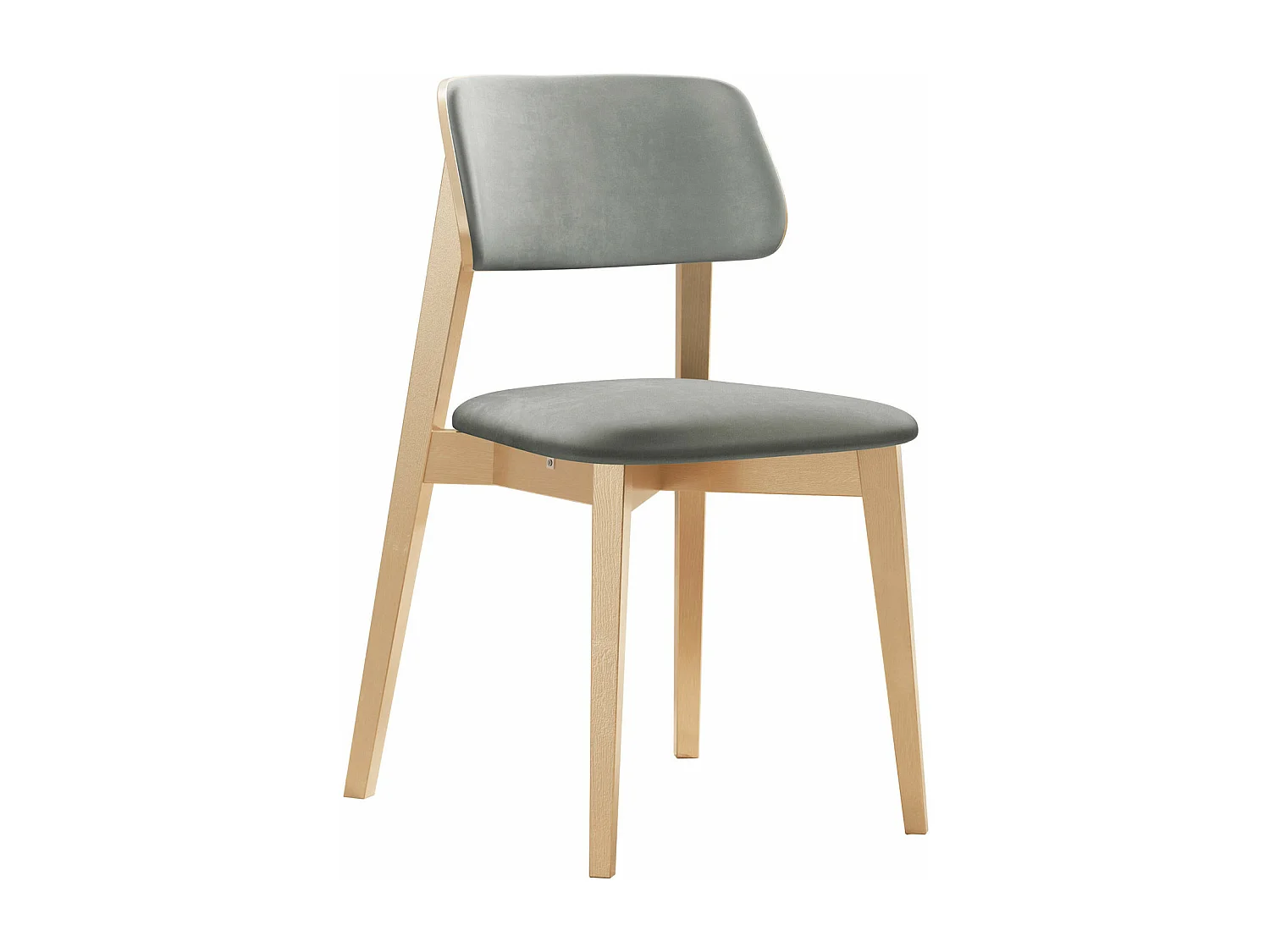 Silla Dearborn 100, 80x46x49cm, Tapiz, De madera, Madera