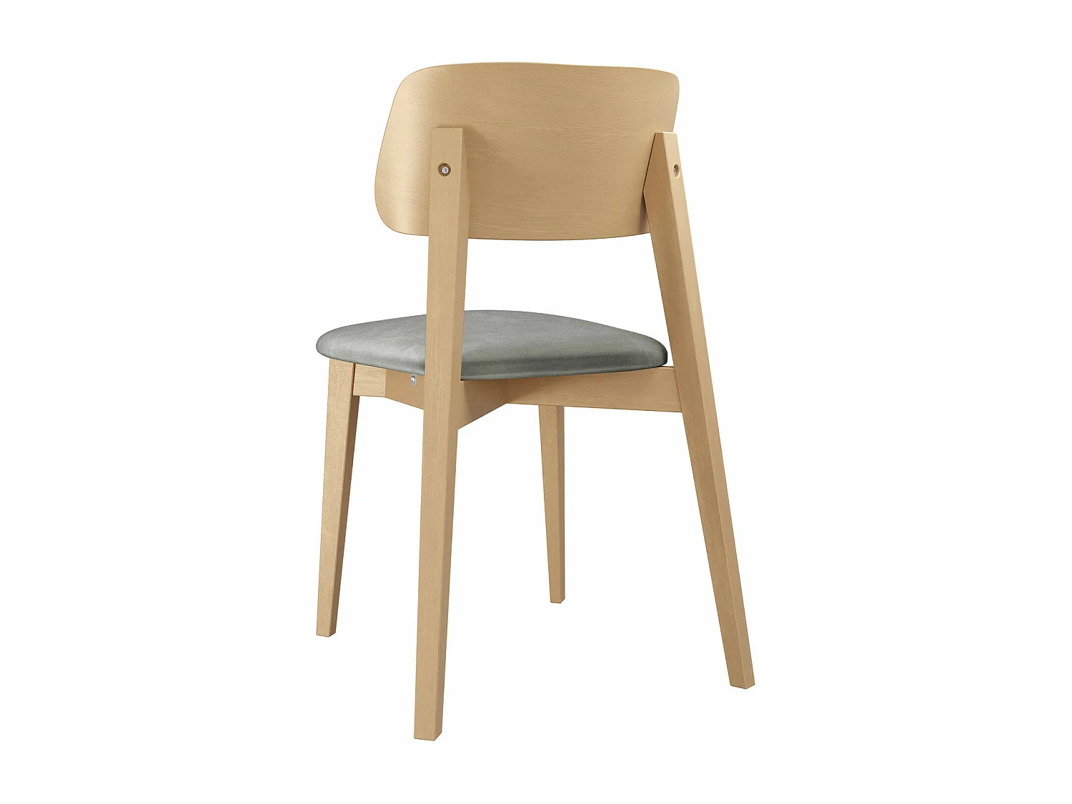 Silla Dearborn 100, 80x46x49cm, Tapiz, De madera, Madera