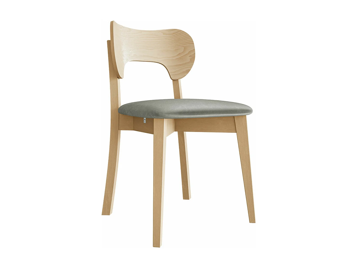 Silla Dearborn 102, 80x48x51cm, Tapiz, De madera, Madera