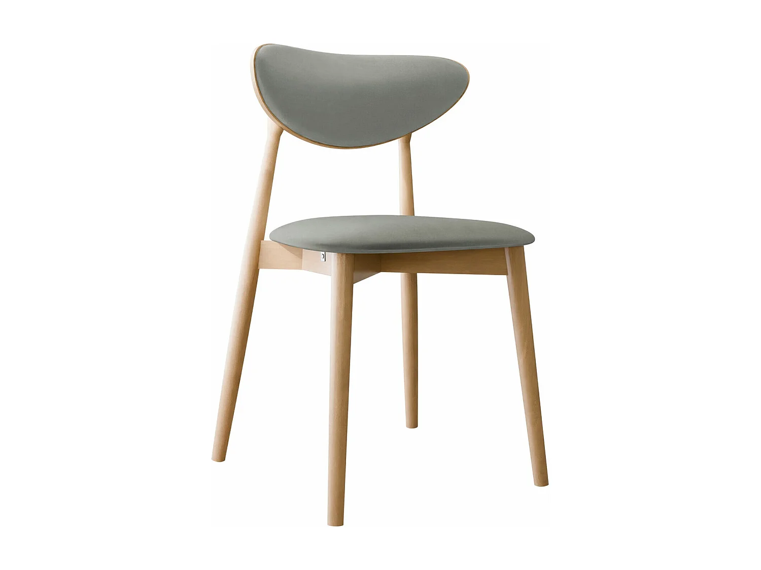 Silla Dearborn 103, 80x48x49cm, Tapiz, De madera, Madera