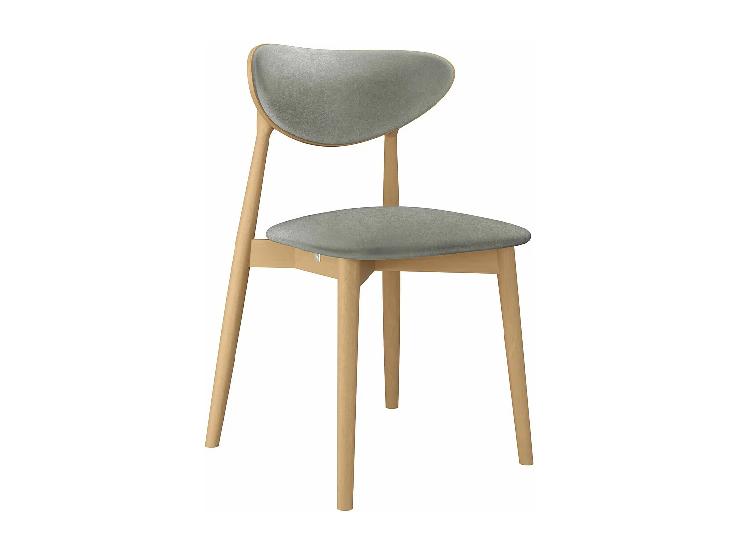 Silla Dearborn 103, 80x48x49cm, Tapiz, De madera, Madera