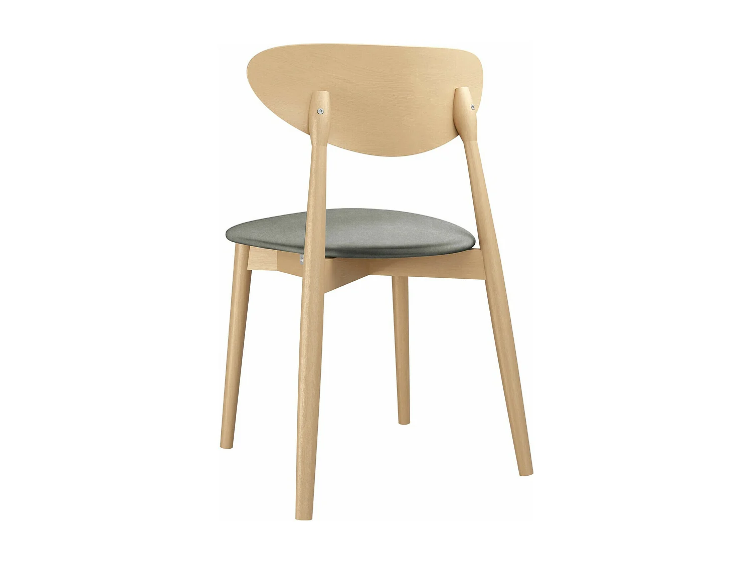 Silla Dearborn 103, 80x48x49cm, Tapiz, De madera, Madera