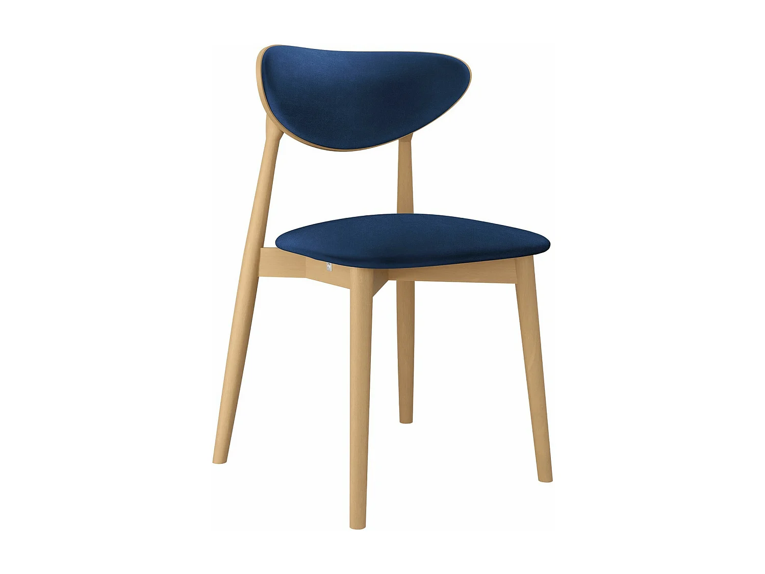 Cadeira Dearborn 103, Tecido, De madeira, Madeira, 80x48x49cm