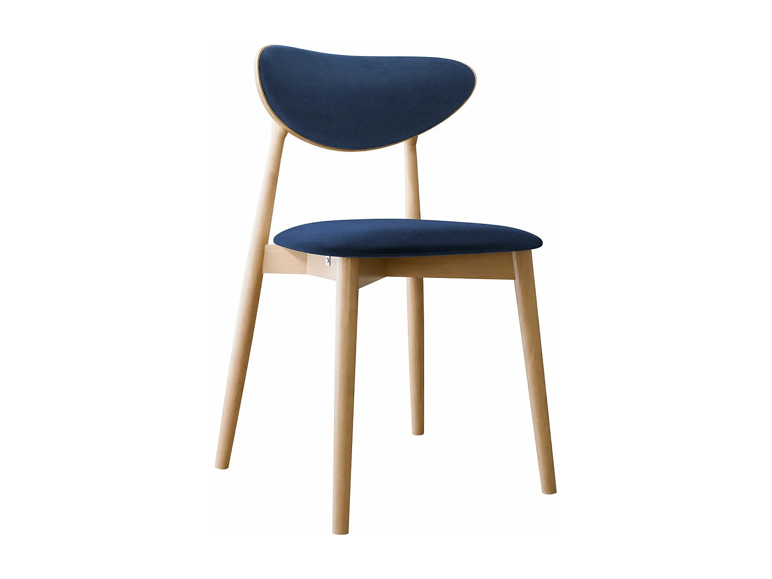 Silla Dearborn 103, 80x48x49cm, Tapiz, De madera, Madera