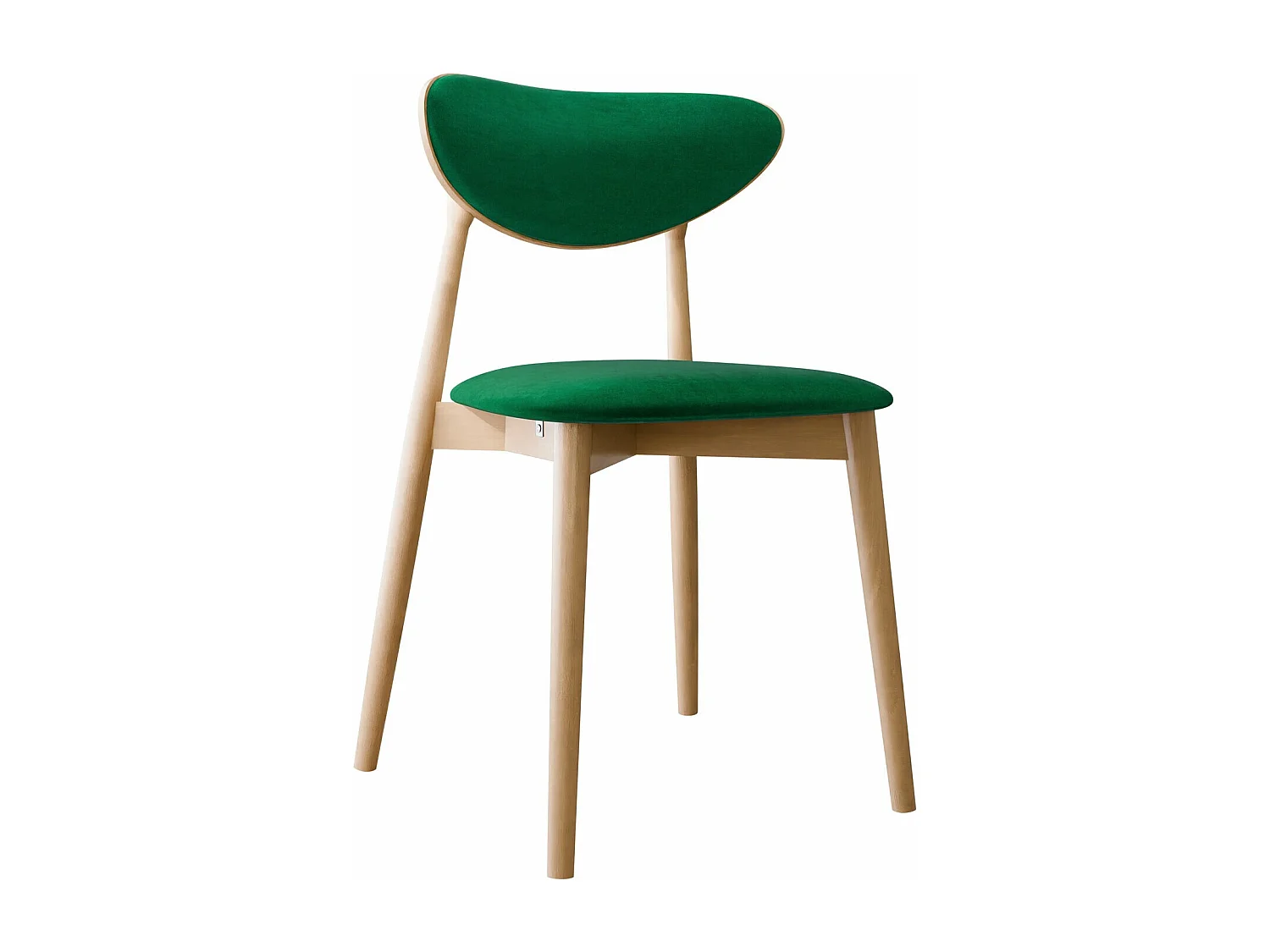 Chaise Dearborn 103, 80x48x49cm, Tapisserie, En bois, Bois