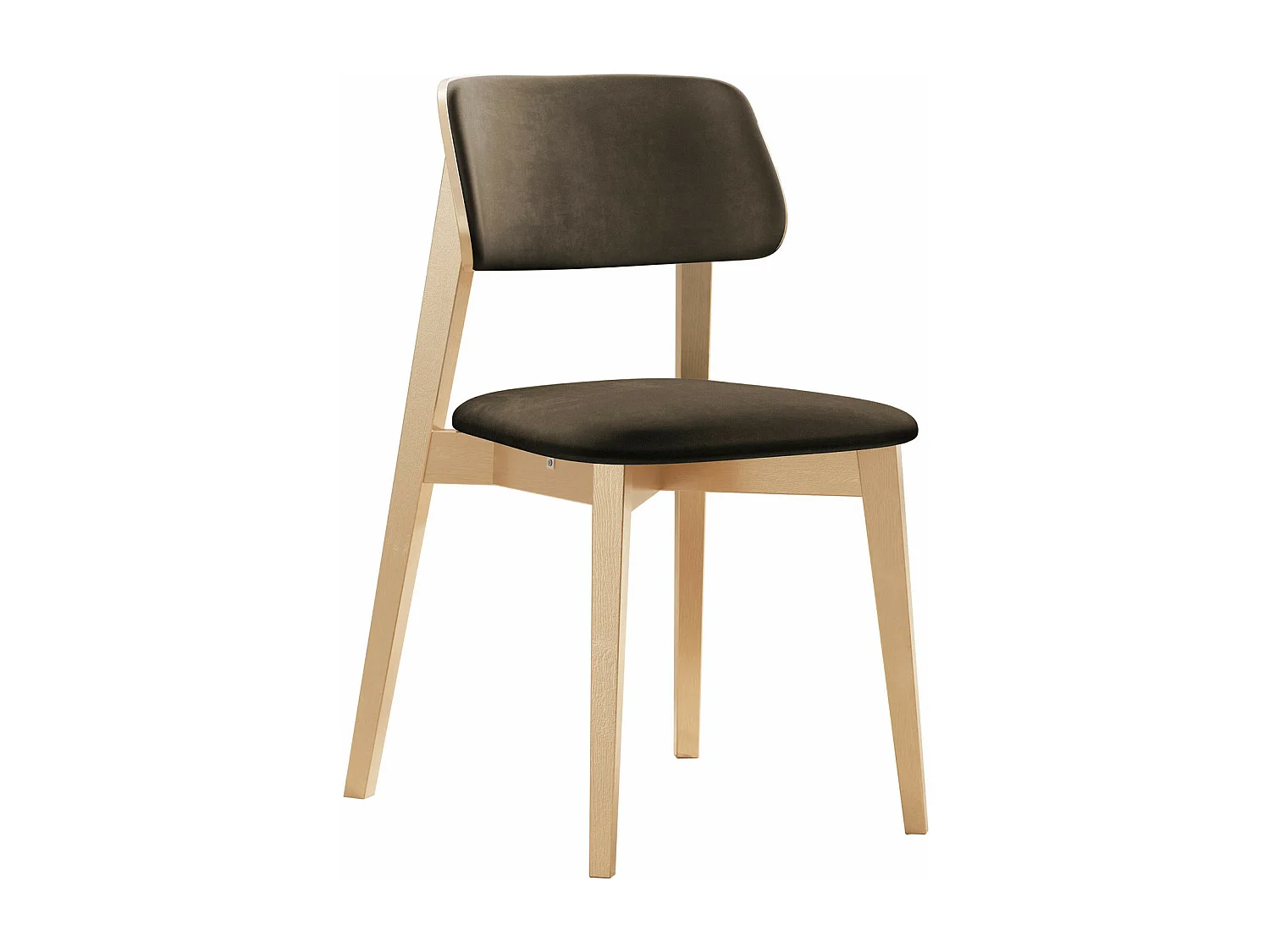 Silla Dearborn 100, 80x46x49cm, Tapiz, De madera, Madera