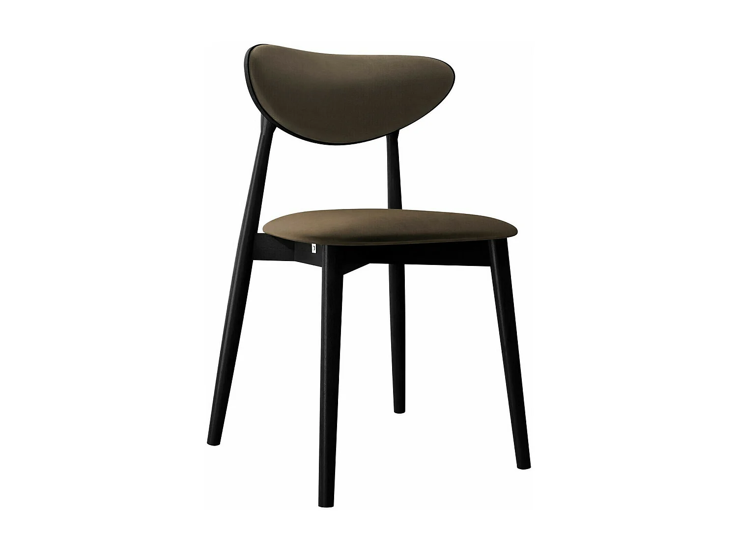 Chaise Dearborn 103, 80x48x49cm, Tissu, En bois, Bois