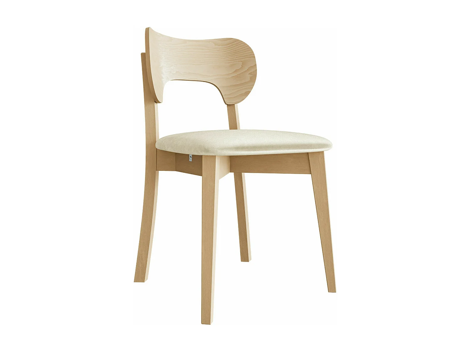 Silla Dearborn 102, 80x48x51cm, Tapiz, De madera, Madera