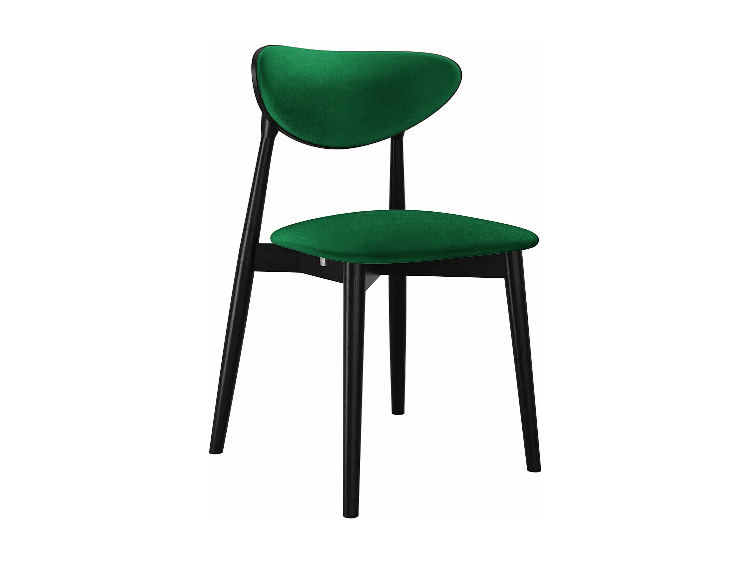 Chaise Dearborn 103, 80x48x49cm, Tapisserie, En bois, Bois