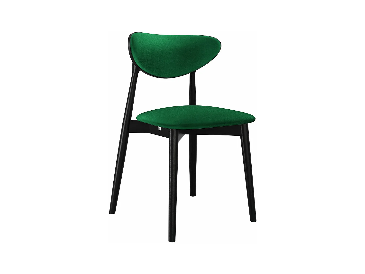 Chaise Dearborn 103, 80x48x49cm, Tapisserie, En bois, Bois