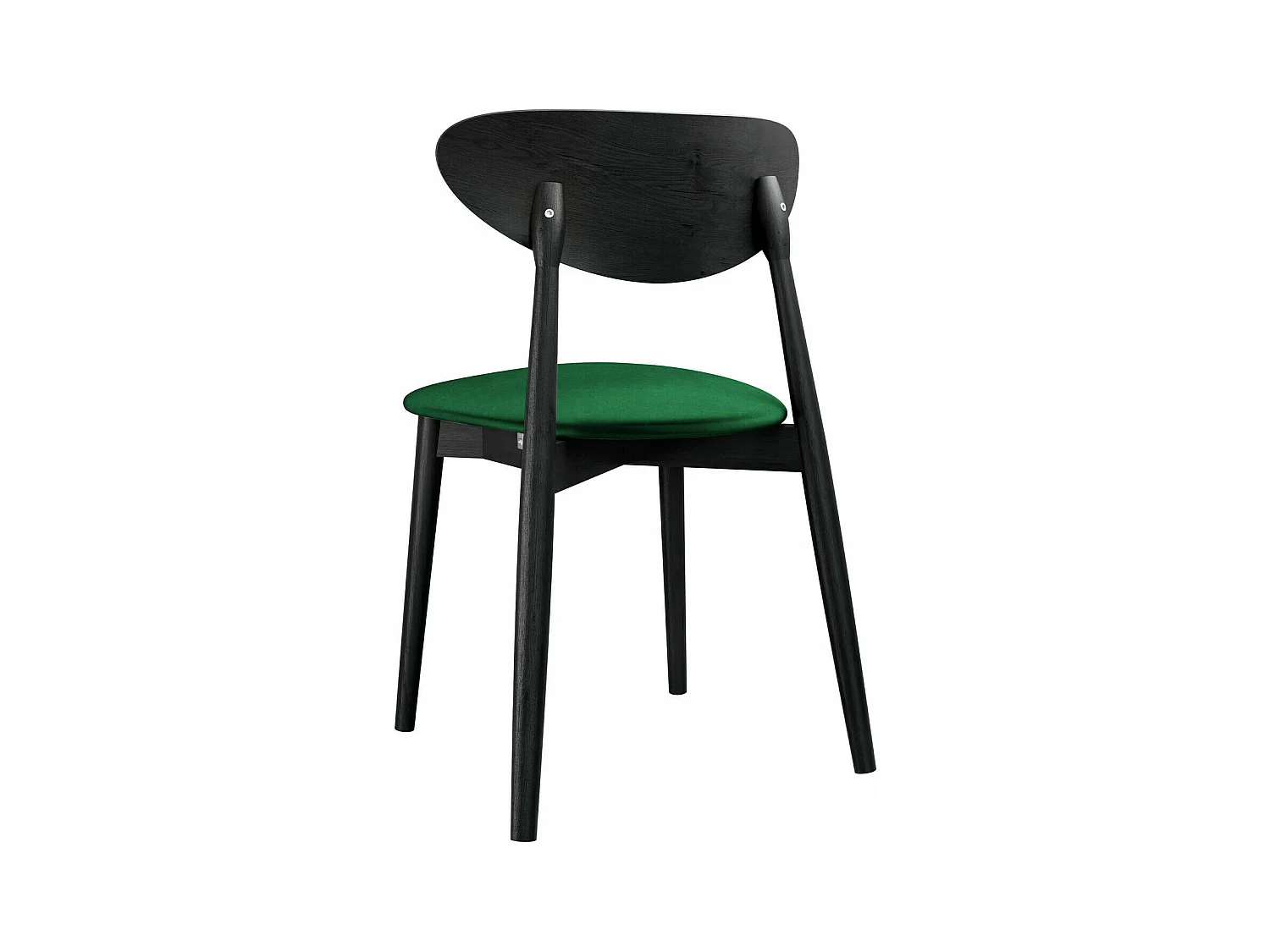 Chaise Dearborn 103, 80x48x49cm, Tapisserie, En bois, Bois