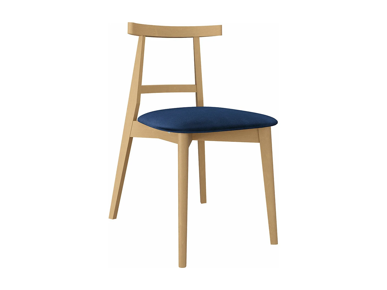 Silla Dearborn 104, 75x48x54cm, Tapiz, De madera, Madera