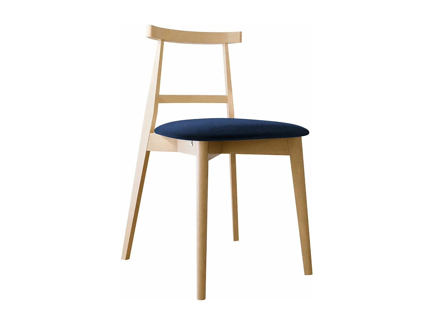 Silla Dearborn 104, 75x48x54cm, Tapiz, De madera, Madera