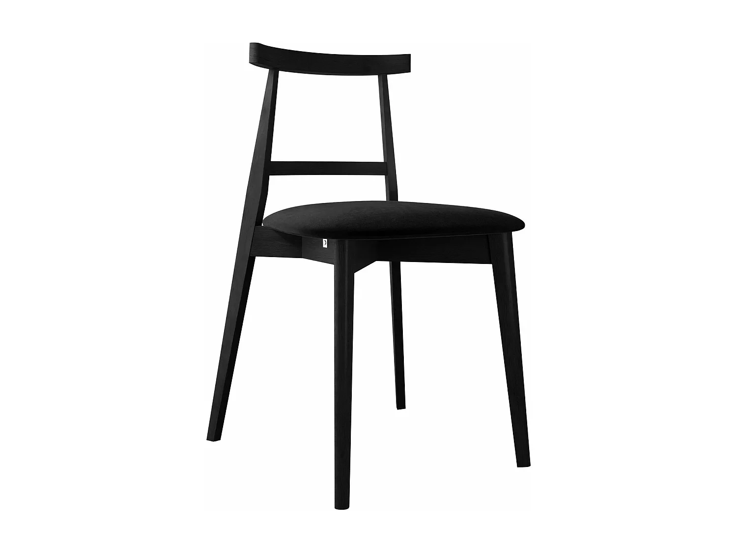 Chaise Dearborn 104, 75x48x54cm, Tapisserie, En bois, Bois