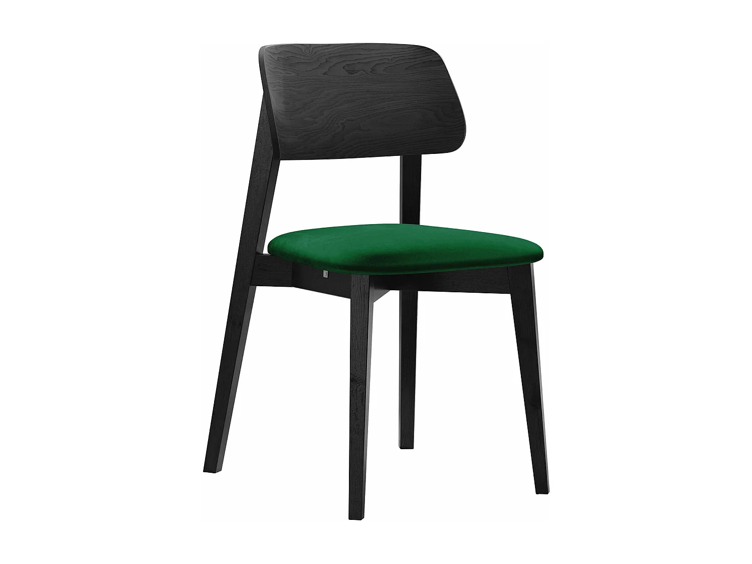 Chaise Dearborn 101, 80x46x49cm, Tissu, En bois, Bois