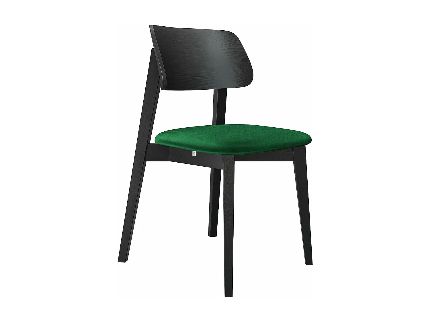 Chaise Dearborn 101, 80x46x49cm, Tissu, En bois, Bois